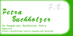 petra buchholzer business card